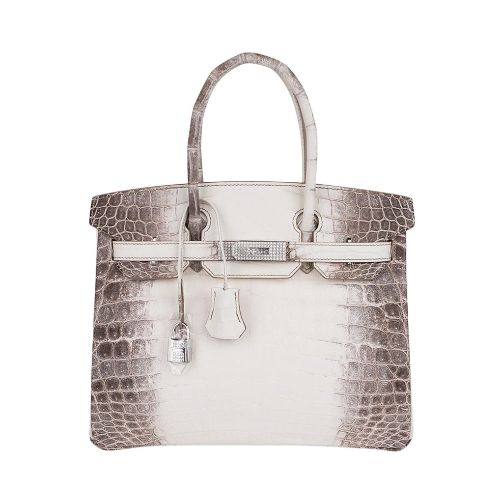 Birkin 30 Bag Diamond Himalaya Blanc Matte Niloticus Crocodile with 18k White Gold Hardware