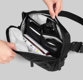 Sleek Water-Resistant Crossbody Shoulder Bag