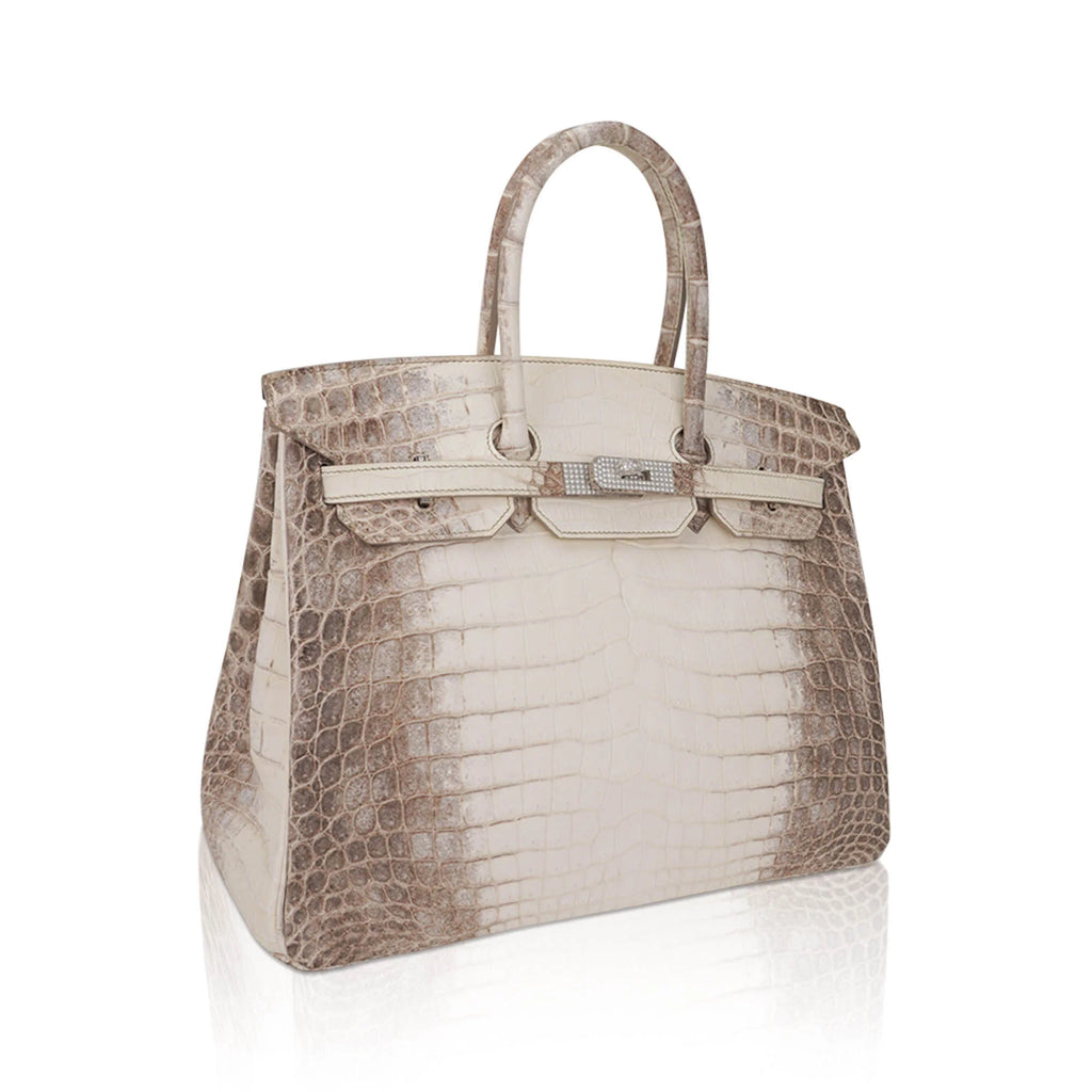 Birkin 35 Diamond Blanc Himalaya Matte Crocodile Limited Edition Bag