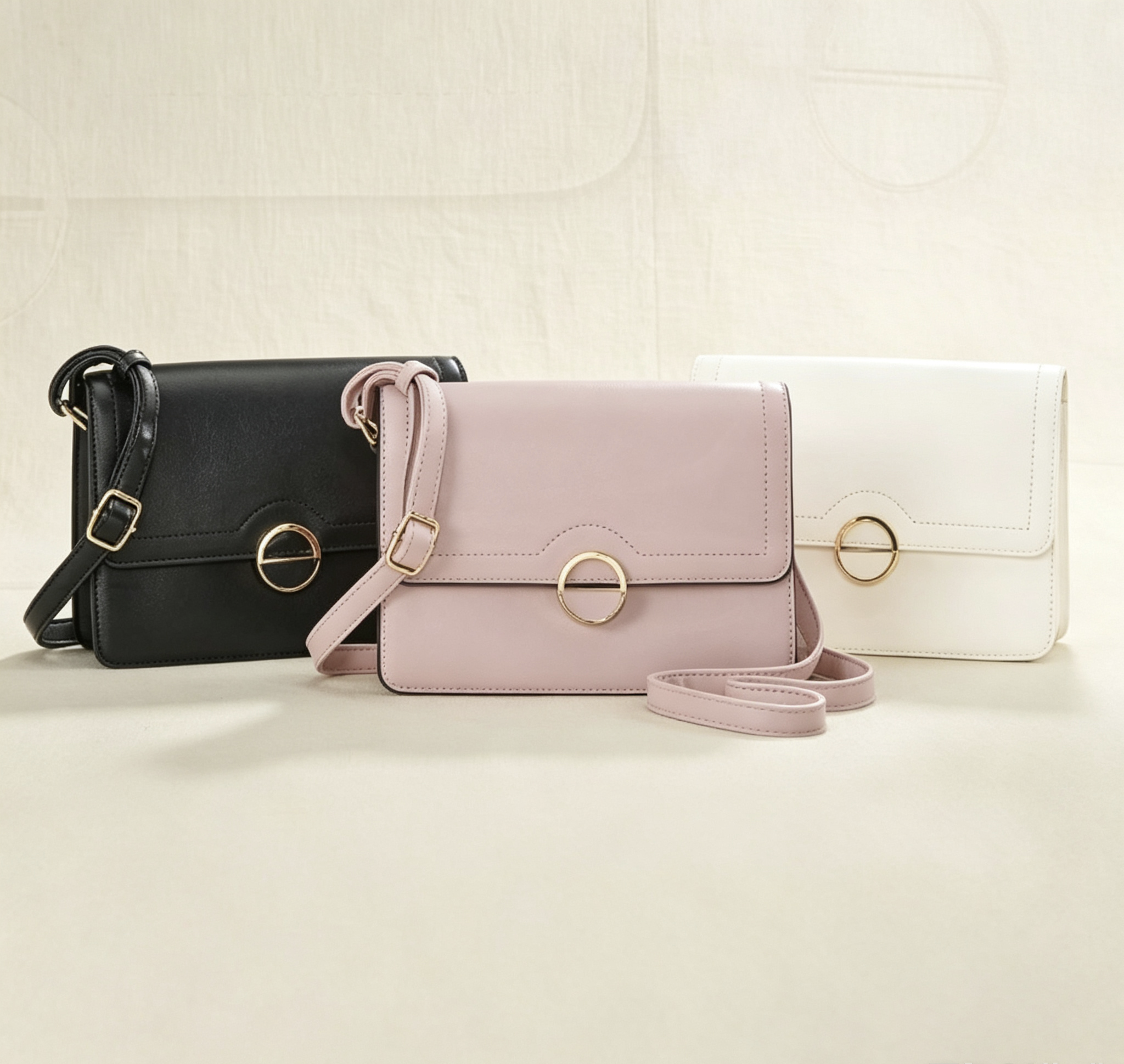 Snap-Front Shoulder Bag