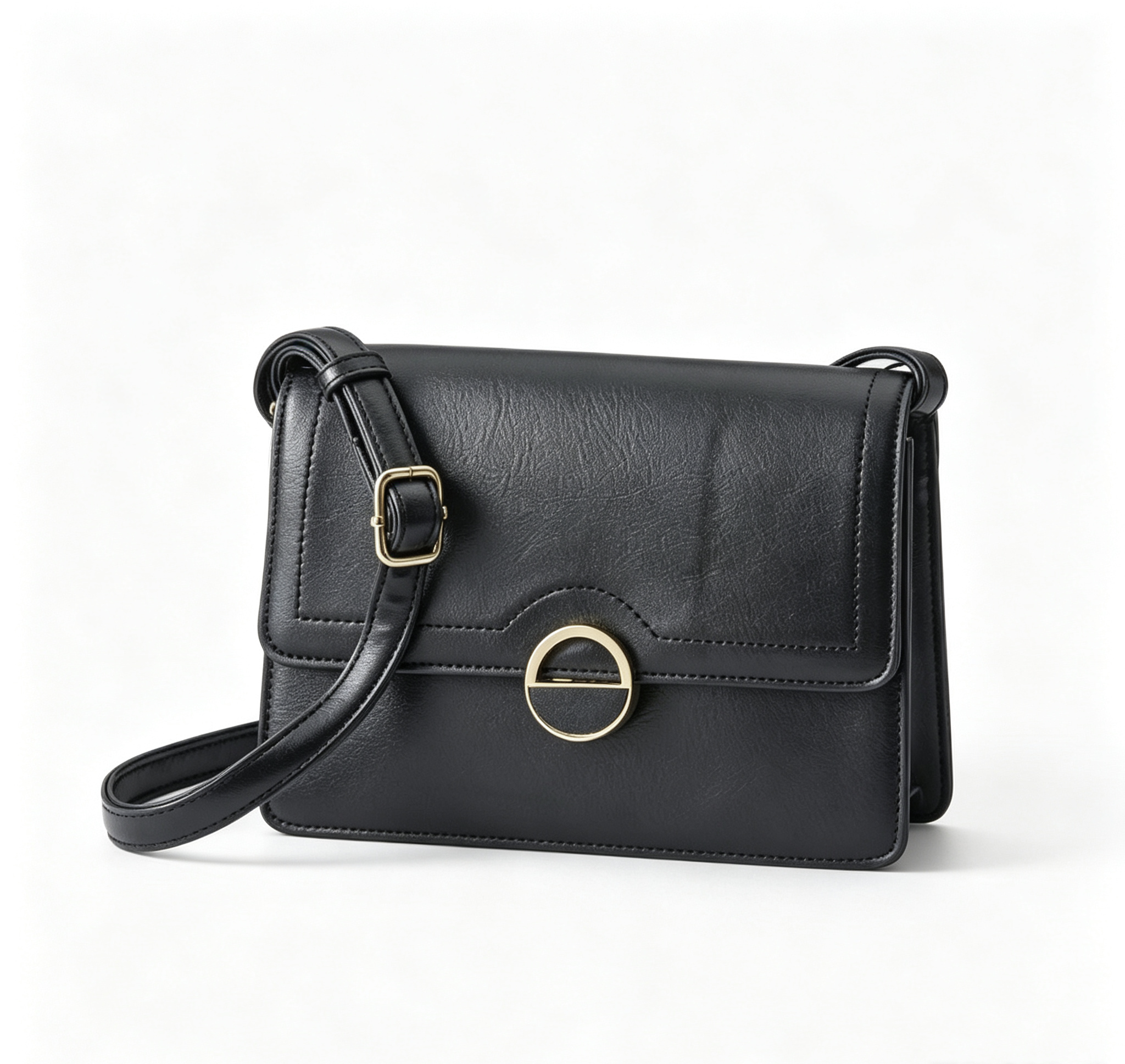 Snap-Front Shoulder Bag